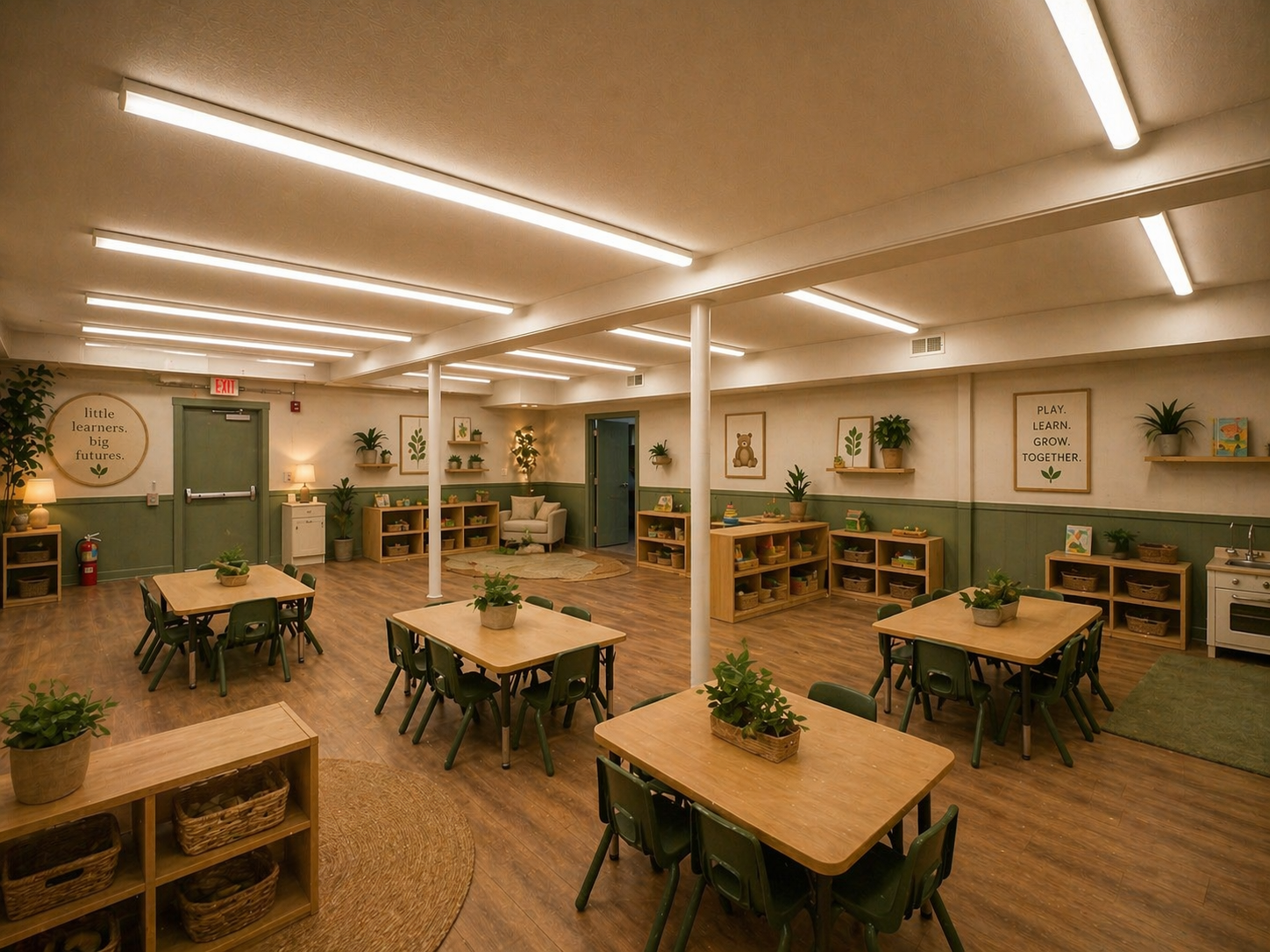 Branch & Bloom Learning Academy classroom  planned interior design